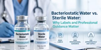 Bacteriostatic Water vs. Sterile Water: Why Labels and Professional Guidance Matter Bacteriostatic Water vs. Sterile Water: Why Labels and Professional Guidance Matter